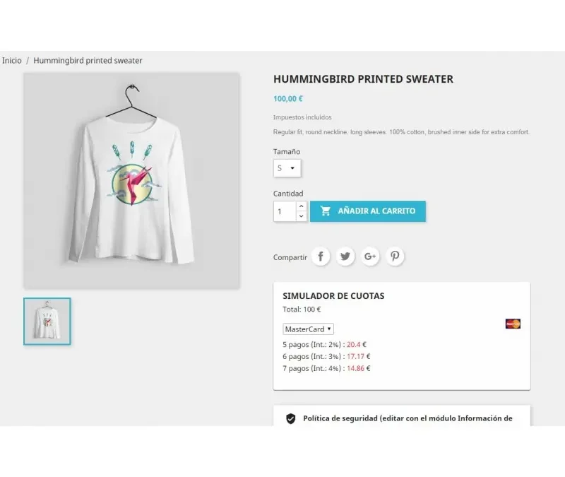 Integra un simulador de cuotas con intereses en tu tienda PrestaShop 8 con el nuevo Módulo JCR CT